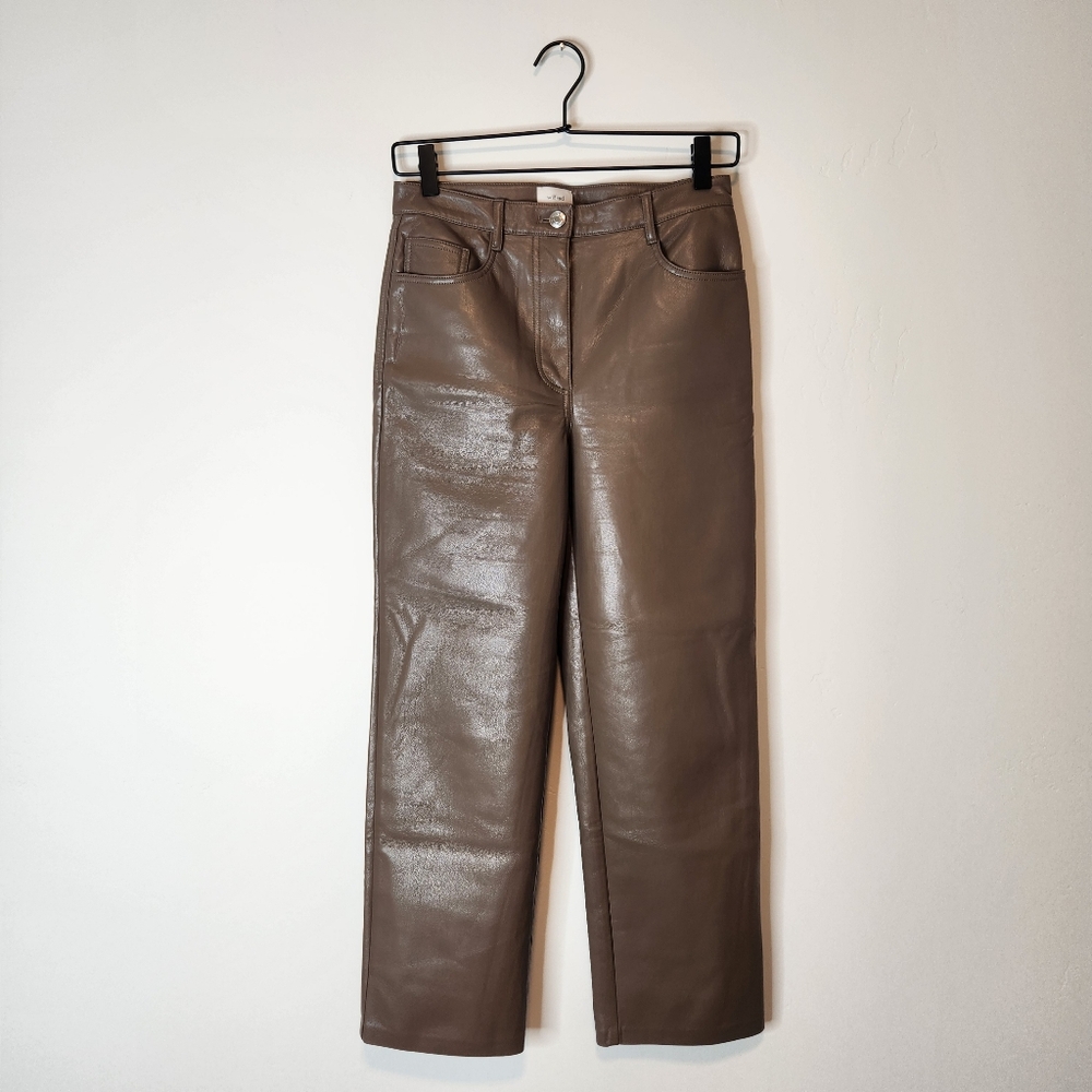 Aritzia Wilfred Melina Faux Leather Pants Size 4 - Picture 2 of 9